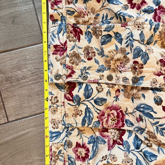 Vintage Lizwear Jeans Floral Corduroy Jacket by Liz Claiborne - Picture 14 of 15